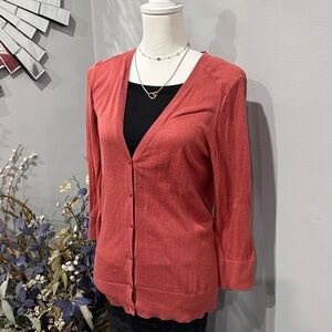 LOFT Women's Terracotta Cardigan